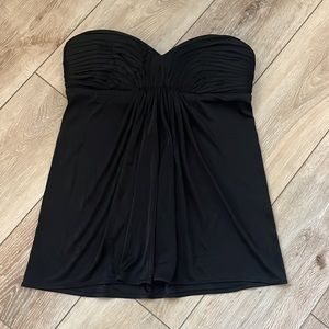 Sz M BCBG Strapless Blouse